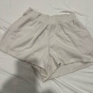 Gilly Hicks Ribbed White Shorts